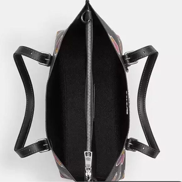 🔥🎁NWT! Coach Mollie Tote Bag 25 Heart Bolt Print Msrp: $378.00 - Picture 4 of 7